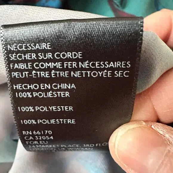 Urban Outfitters Windbreaker Jacket Womens SMALL Retro Cropped Full Zip Floral - Picture 9 of 13